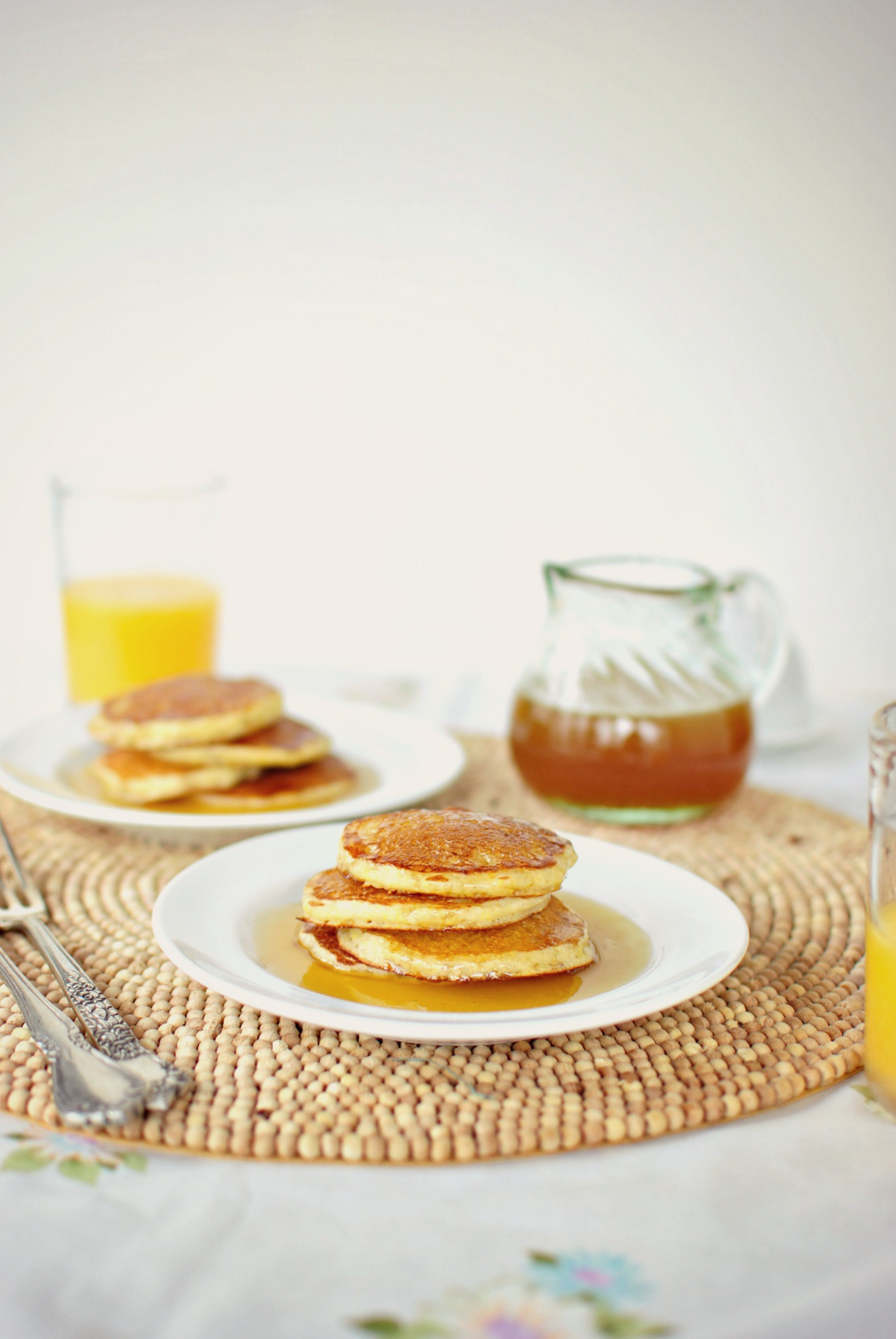 Pancakes with Maple Syrup and Butter Pancakes with Maple Syrup and Butter