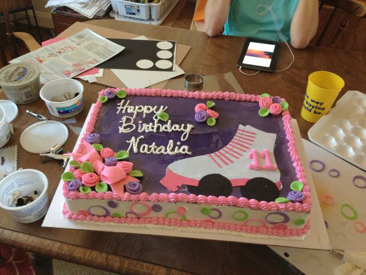 Roller Skate Sheet Cake Roller Skate Sheet Cake