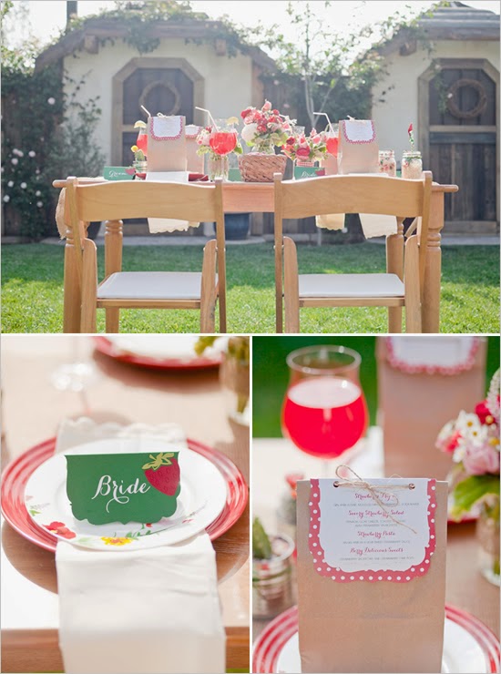 Strawberry Themed Bridal Shower Strawberry Themed Bridal Shower