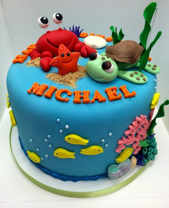 Under the Sea Birthday Cake Idea Under the Sea Birthday Cake Idea
