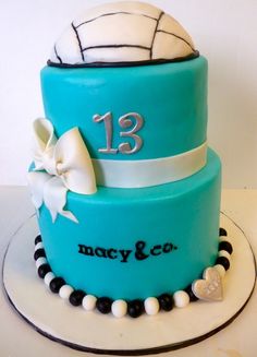 Volleyball Birthday Cake