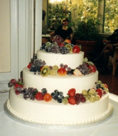 Wedding Cake with Sugared Fruit Wedding Cake with Sugared Fruit