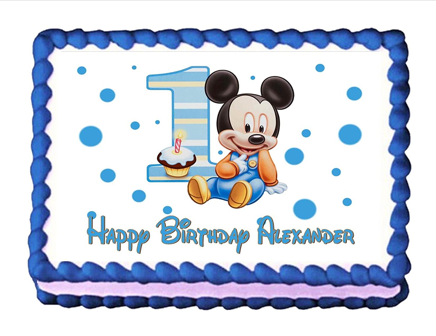 6 Baby Mickey Mouse Number Cakes Photo Number Mickey Mouse