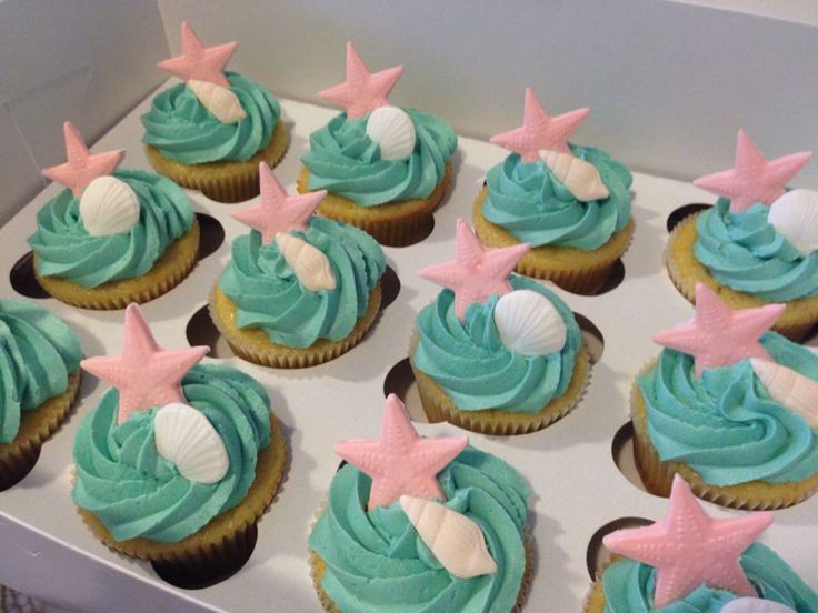 8 Beach Themed Wedding Shower Cupcakes Photo Beach Themed Bridal