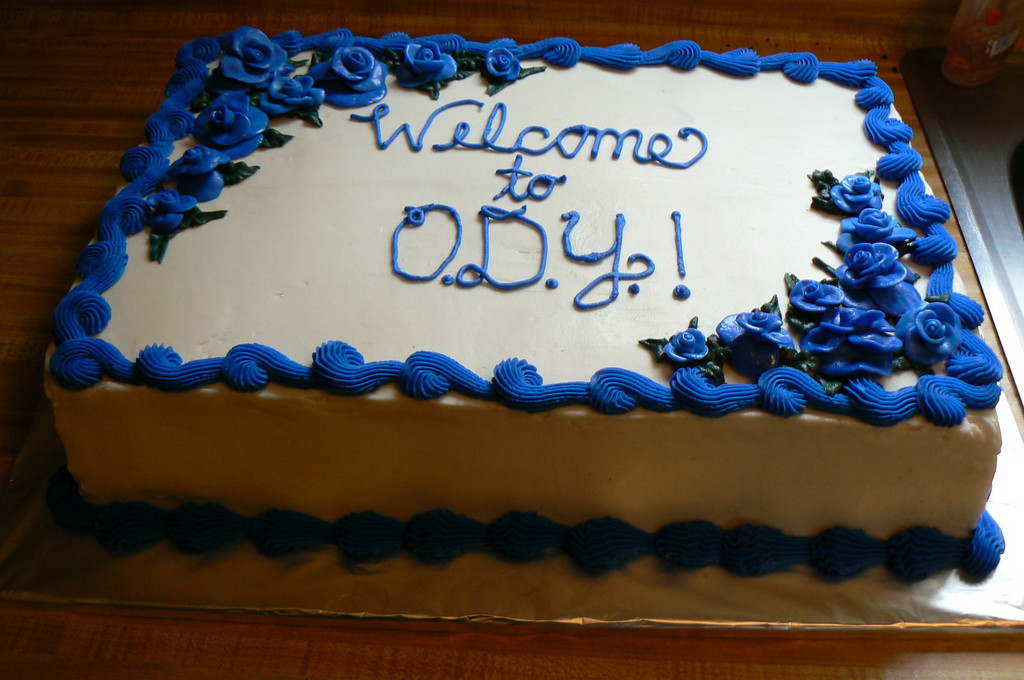 Blue and White Sheet Cake Blue and White Sheet Cake