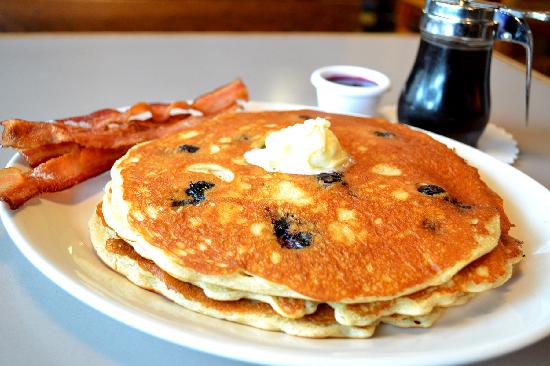 Blueberry Pancakes Bacon and Eggs Blueberry Pancakes Bacon and Eggs