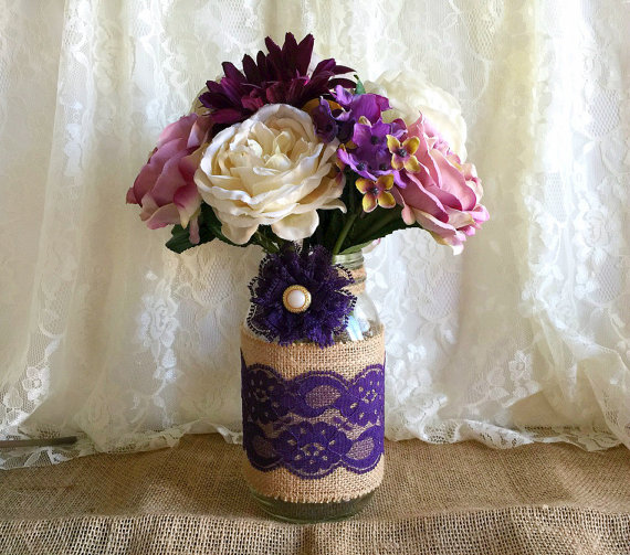 Burlap and Lace Bridal Shower Decorations Burlap and Lace Bridal Shower Decorations