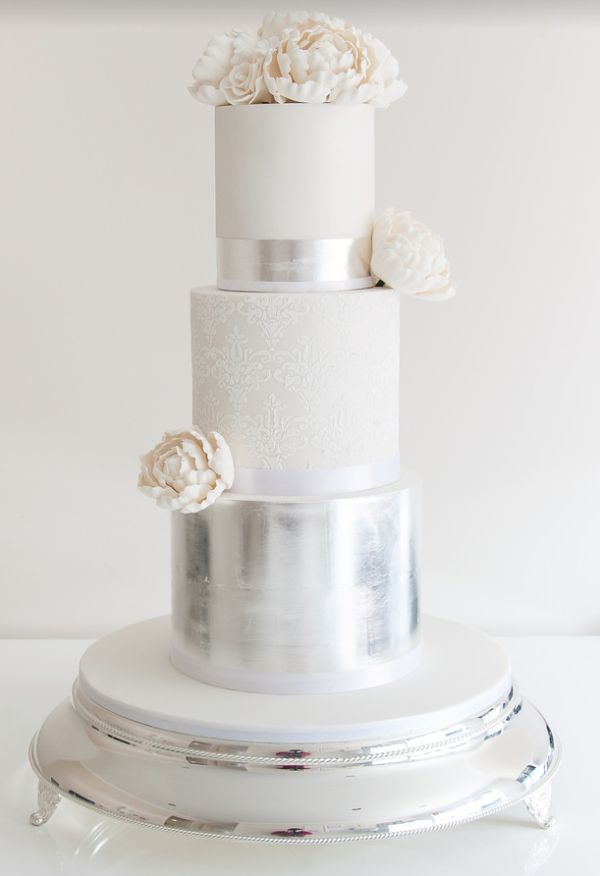 8 white and silver