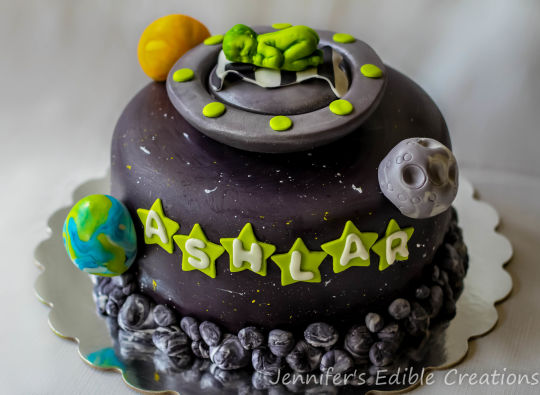 Space Themed Baby Shower Cakes Space Themed Baby Shower Cakes