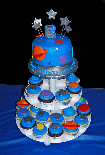Space Themed Birthday Cupcakes Space Themed Birthday Cupcakes