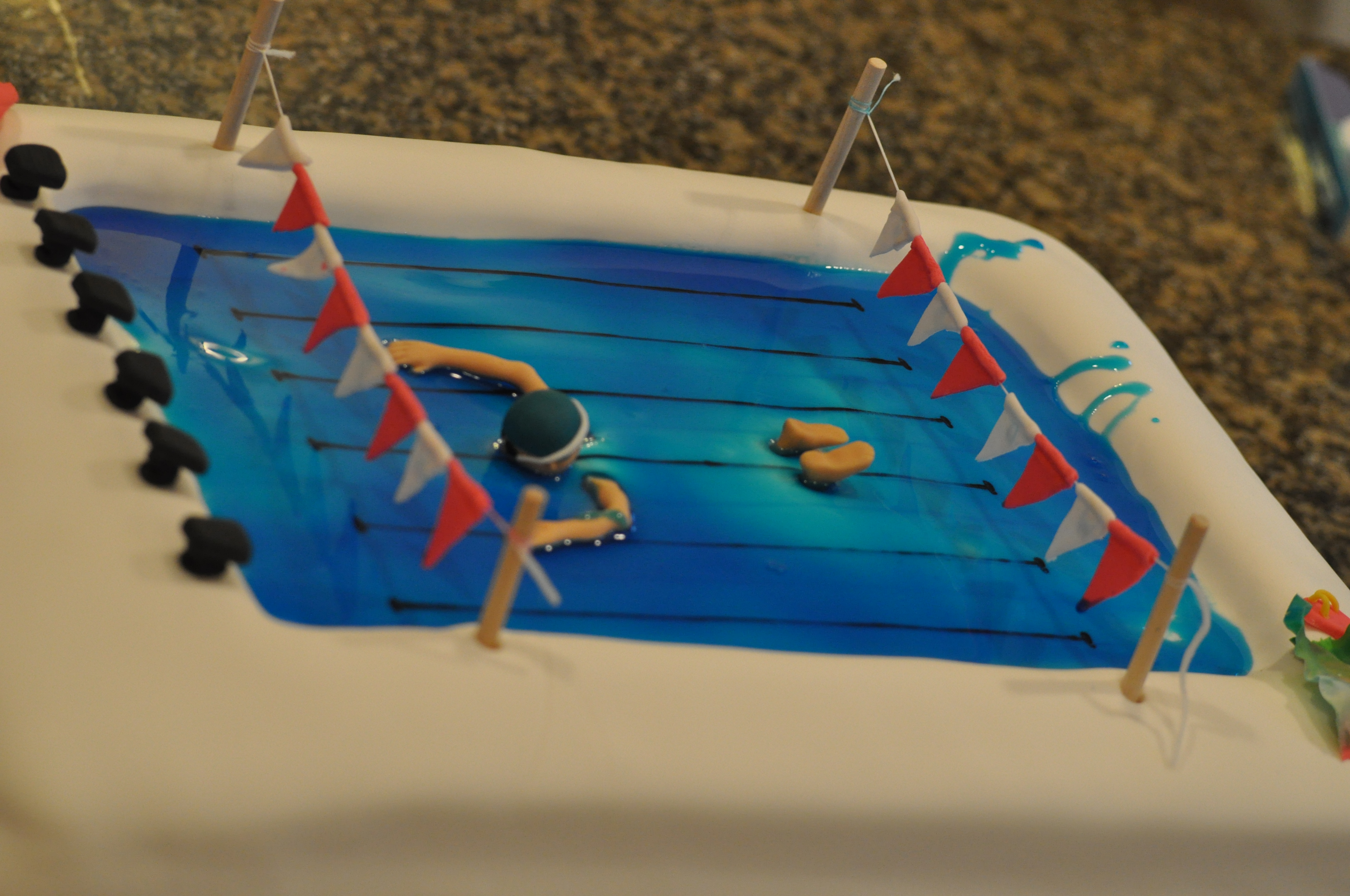 6 pool swim team cakes photo pool swim team cake swimming pool