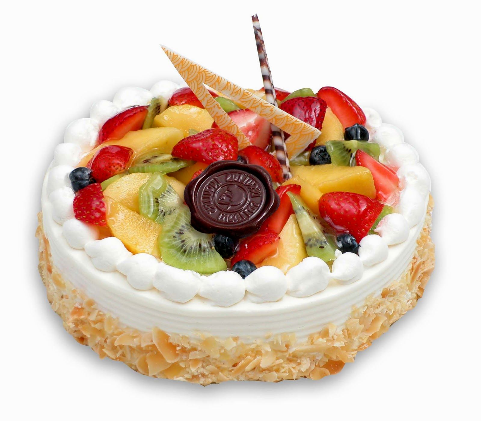 Birthday Cake Decoration with Fruit