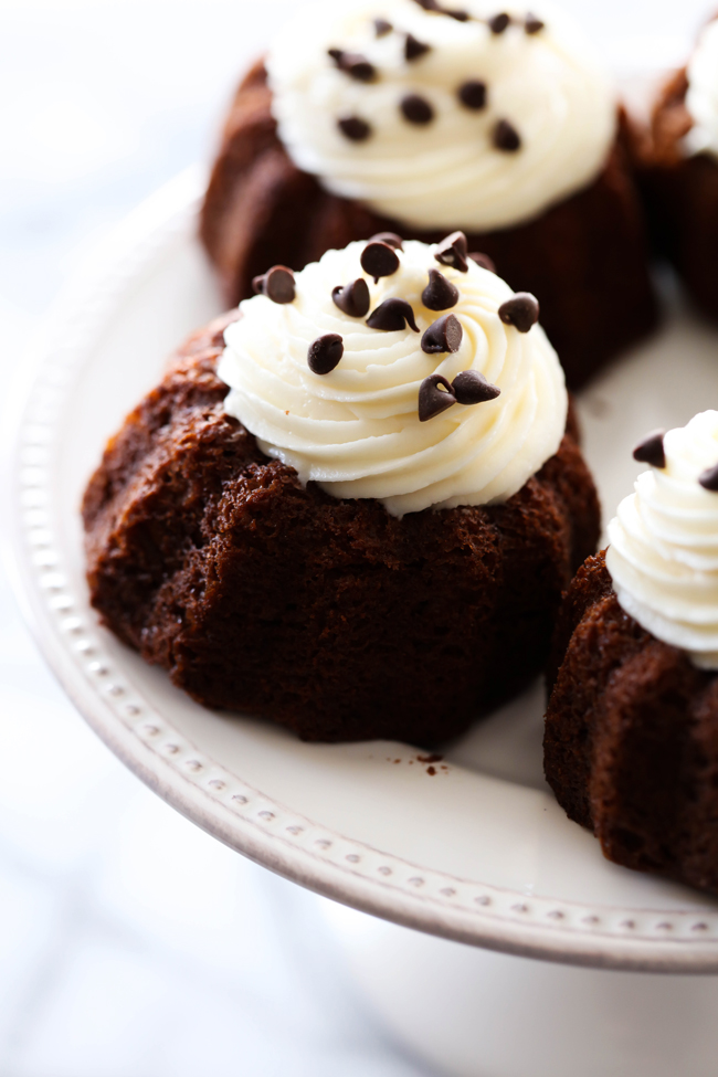 Chocolate Mini Bundt Cakes