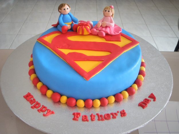 Father's Day Superman Cake