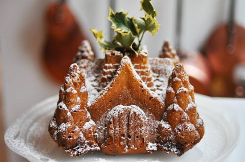 Gingerbread House Bundt Cake