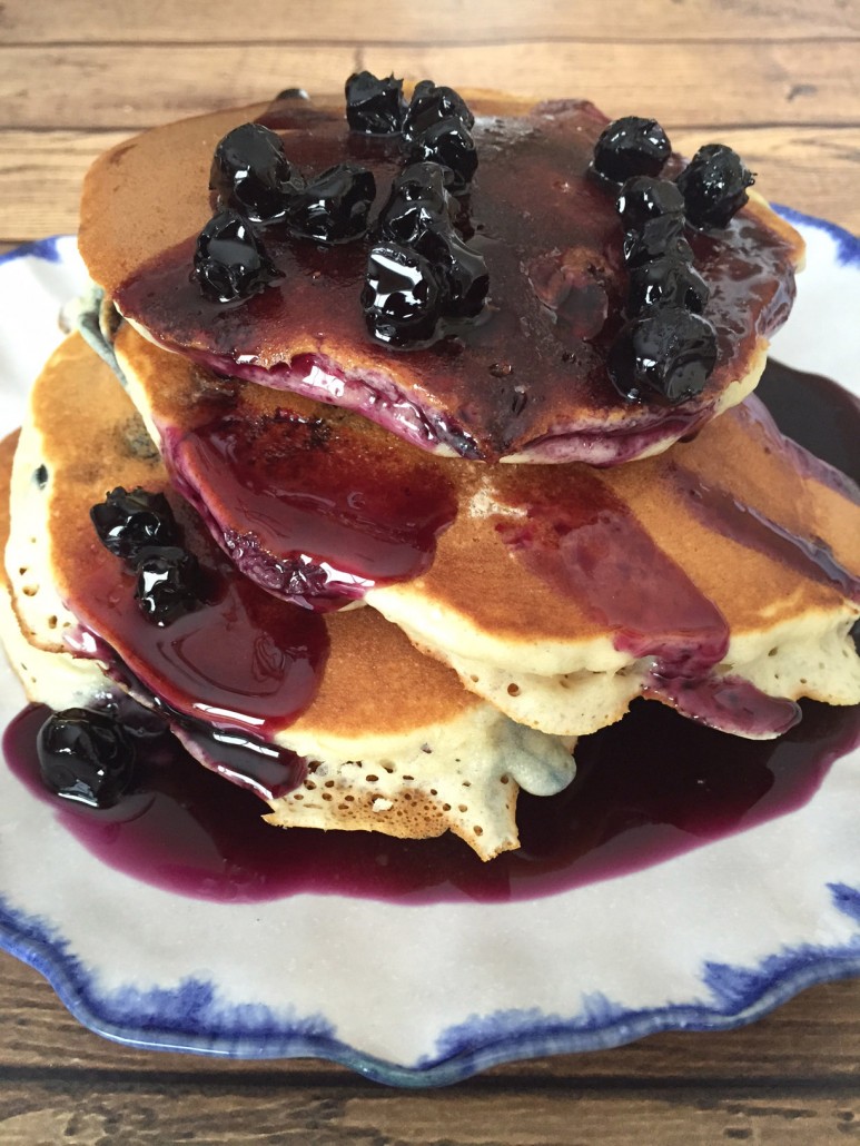 Homemade Blueberry Syrup.