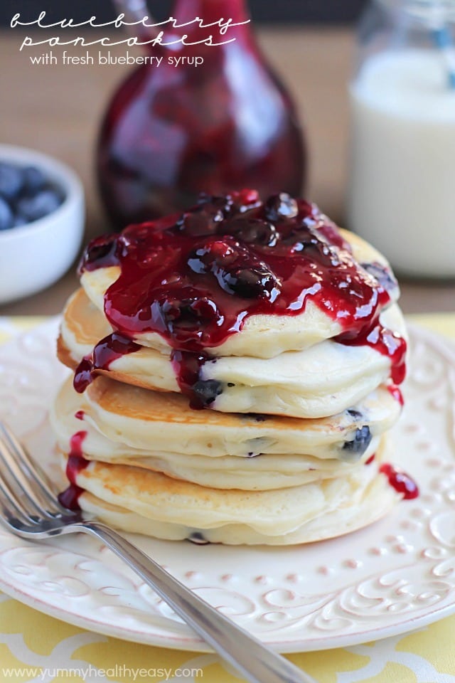 Pancakes with Fresh Blueberries Pancakes with Fresh Blueberries