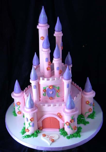 Pink Castle Cake