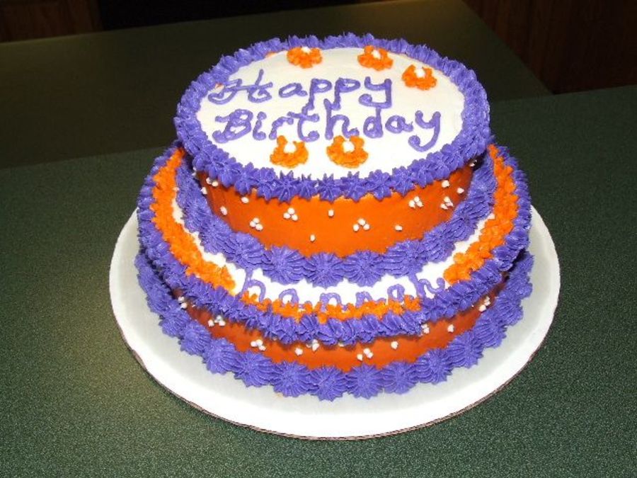 Purple Birthday Cake