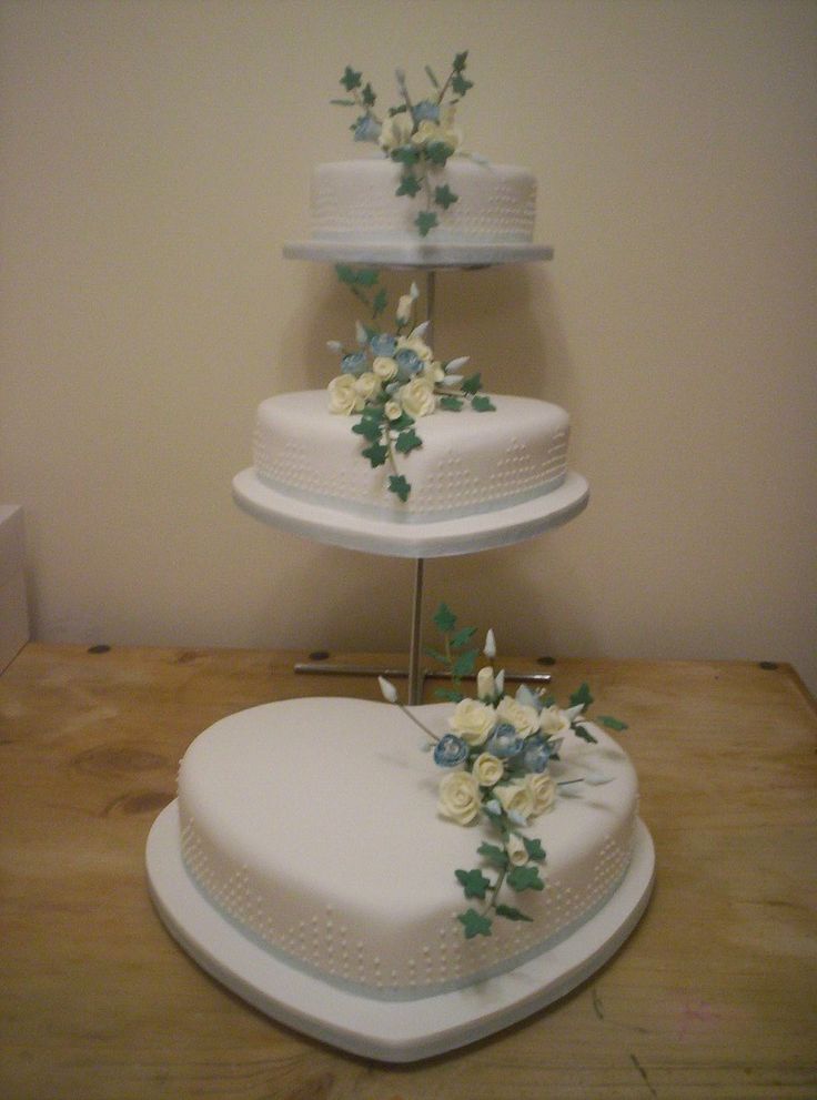 3 tier heart shaped