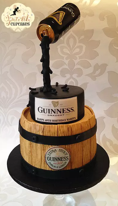 Beer Themed Birthday Cake Beer Themed Birthday Cake