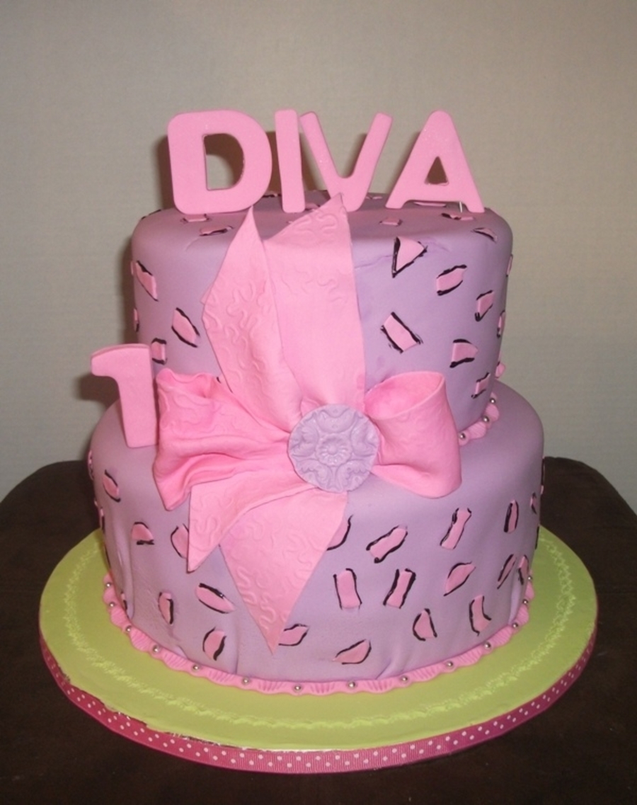 Diva Birthday Cake Diva Birthday Cake