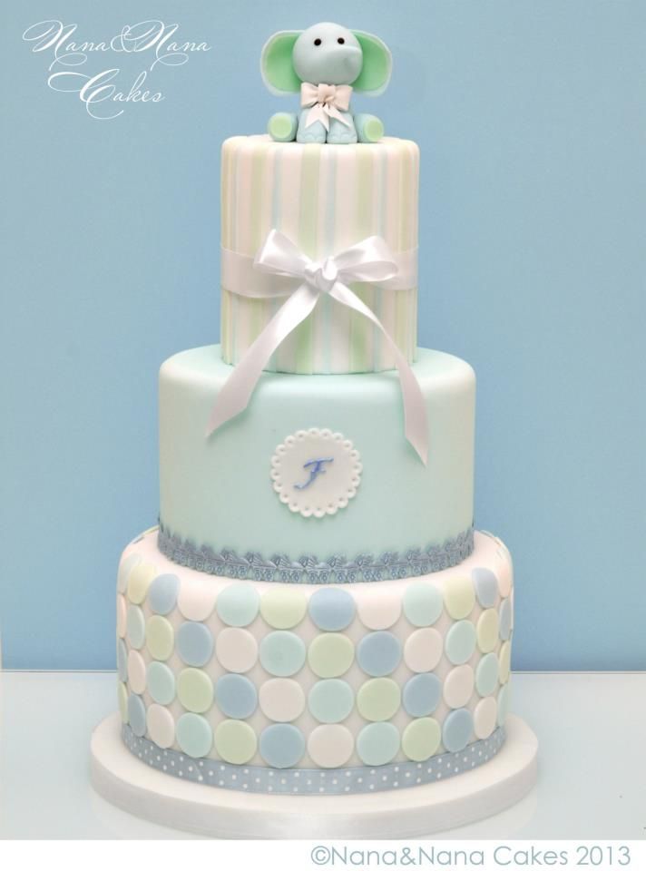 Elephant Baby Shower Cake