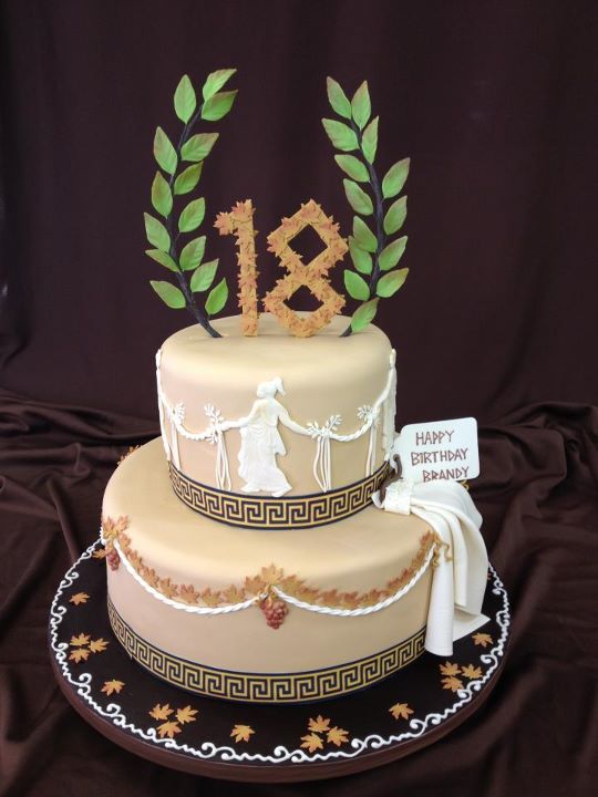 Greek Themed Birthday Cake Greek Themed Birthday Cake