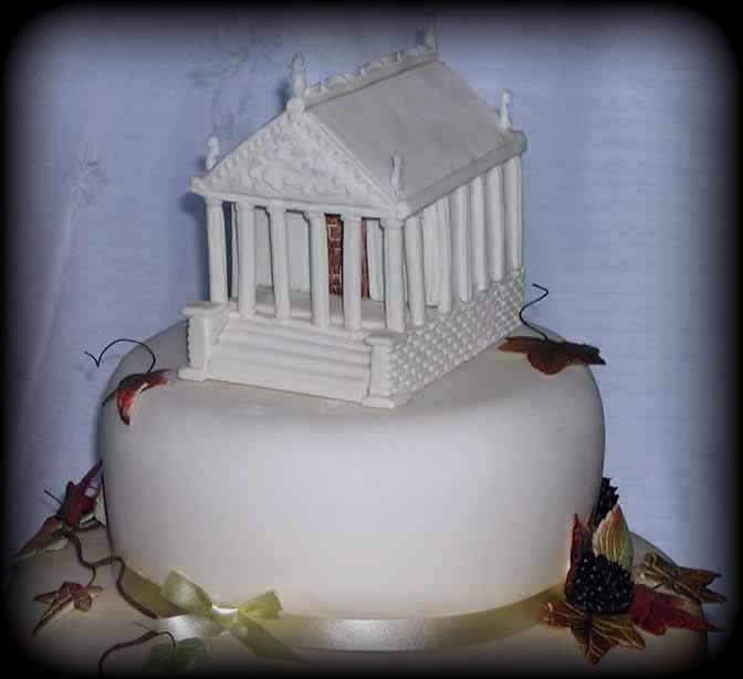 Greek-themed Wedding Cake Greek-themed Wedding Cake