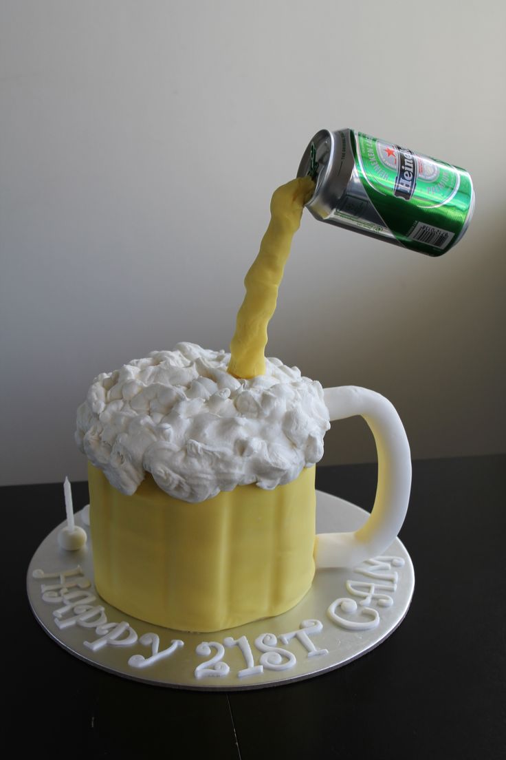 Pouring Beer Cake