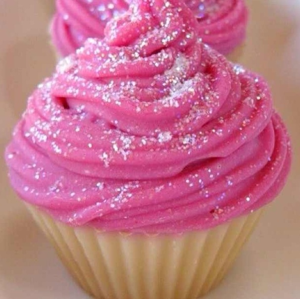 Pretty Pink Frosted Cupcakes
