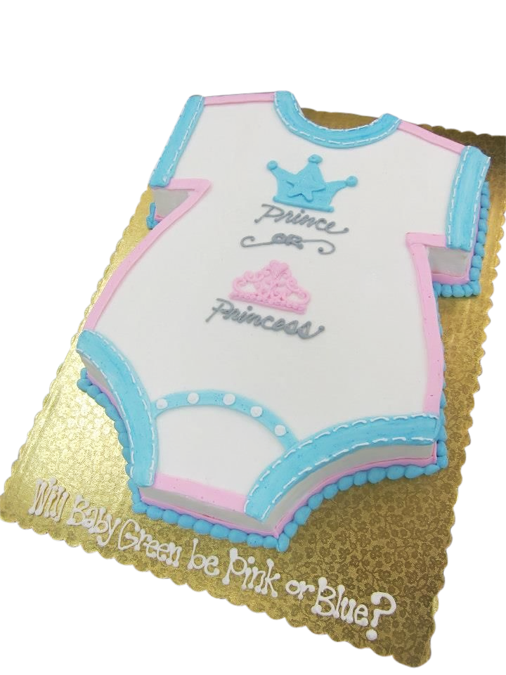 Prince or Princess Gender Reveal Cake