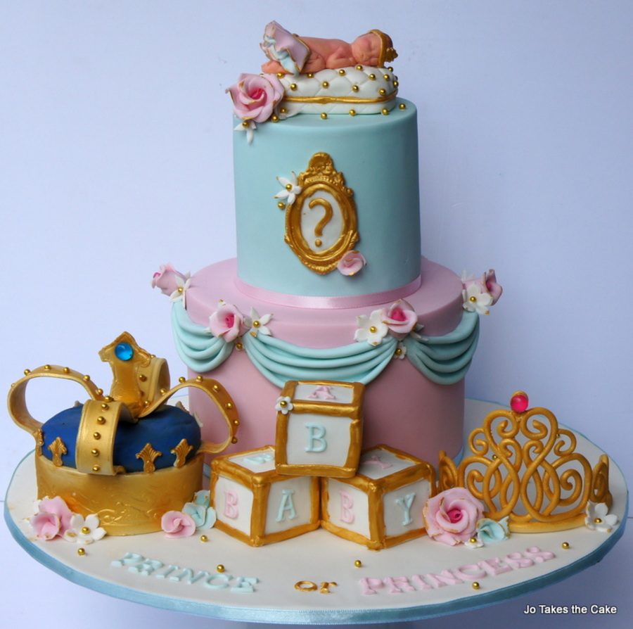 Royal Gender Reveal Cake