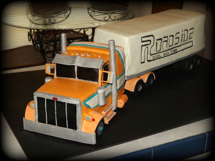 Semi Truck Birthday Cake Semi Truck Birthday Cake