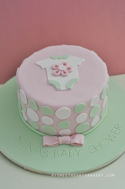 Simple Homemade Baby Shower Cakes