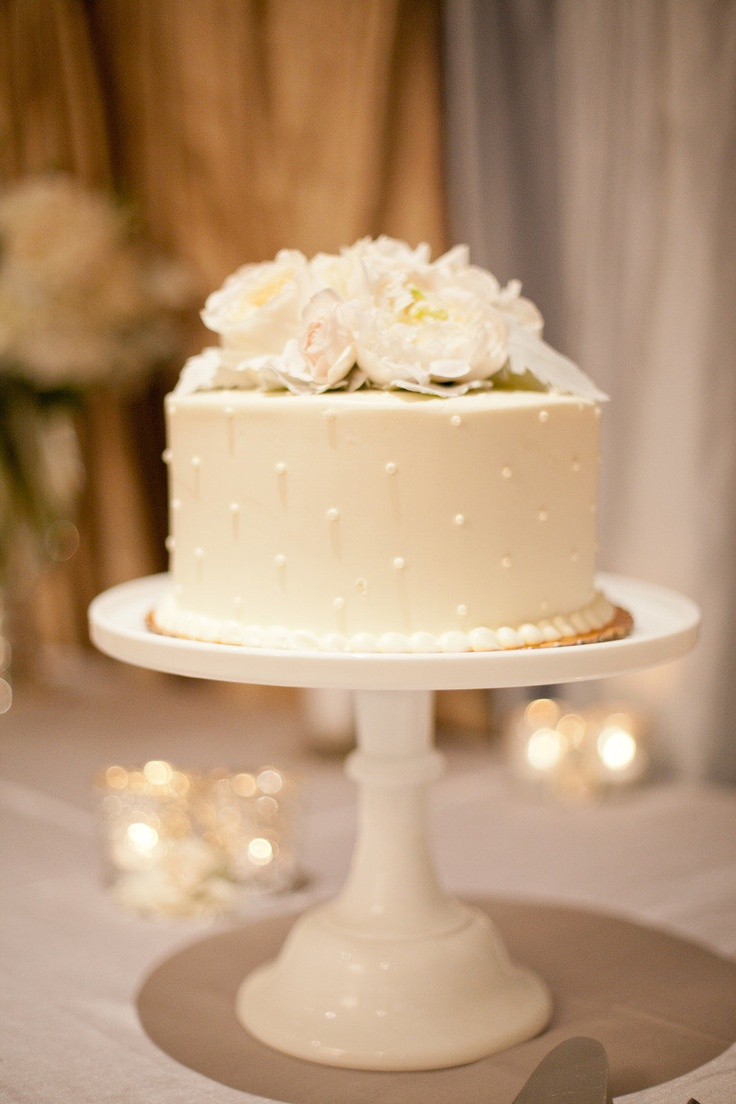9 Simple Single Tier Wedding Cakes Photo Single Tier Wedding Cake