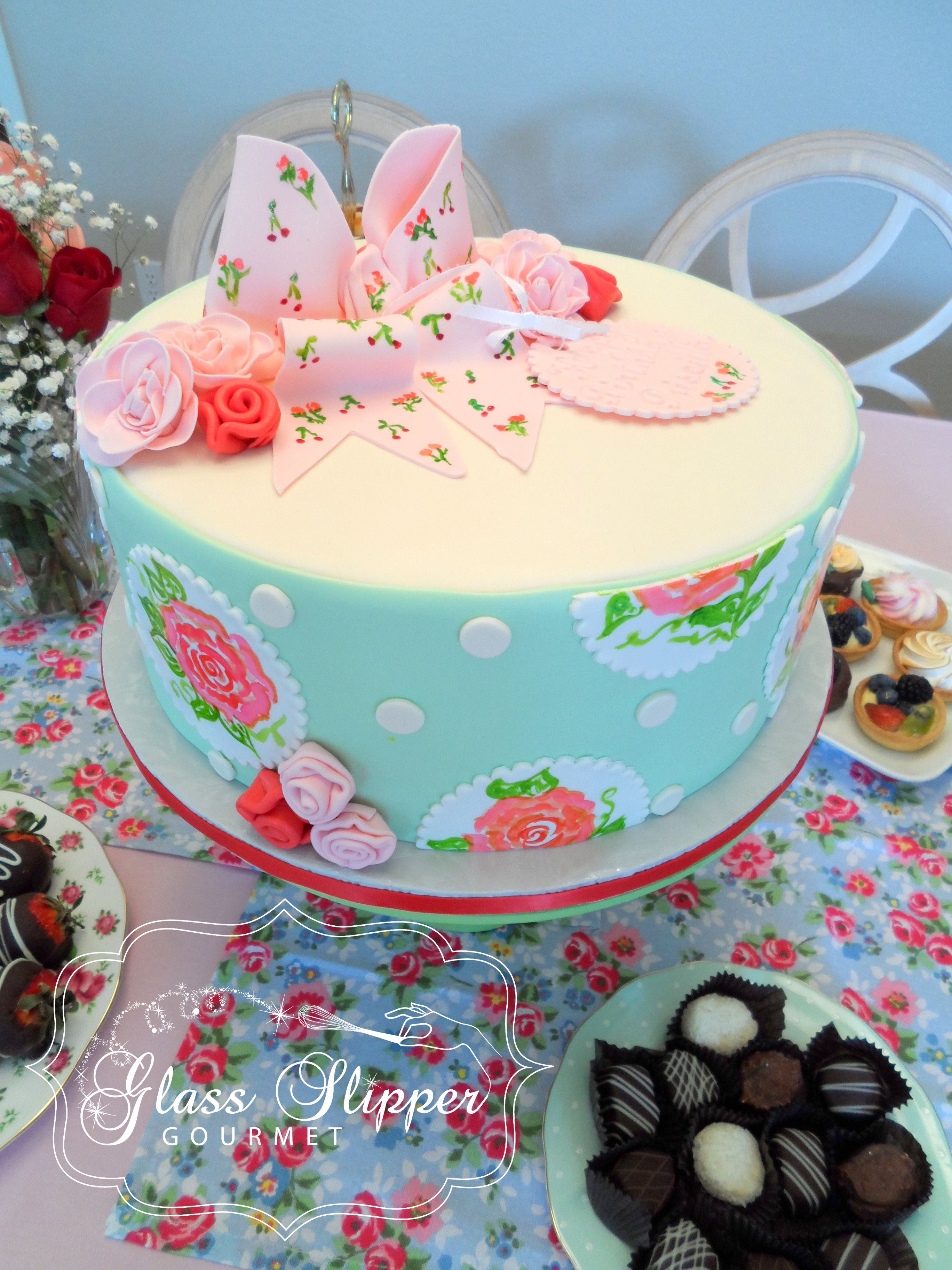 Tea Party Birthday Cake