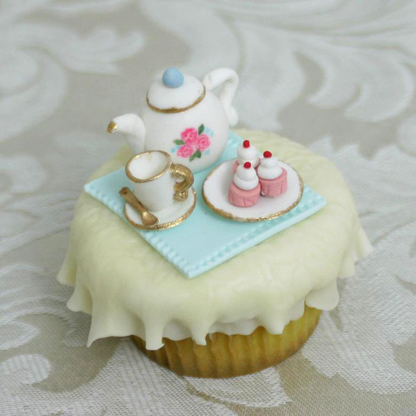 Tea Party Themed Cake Cupcakes