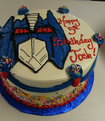 Transformers Birthday Cake