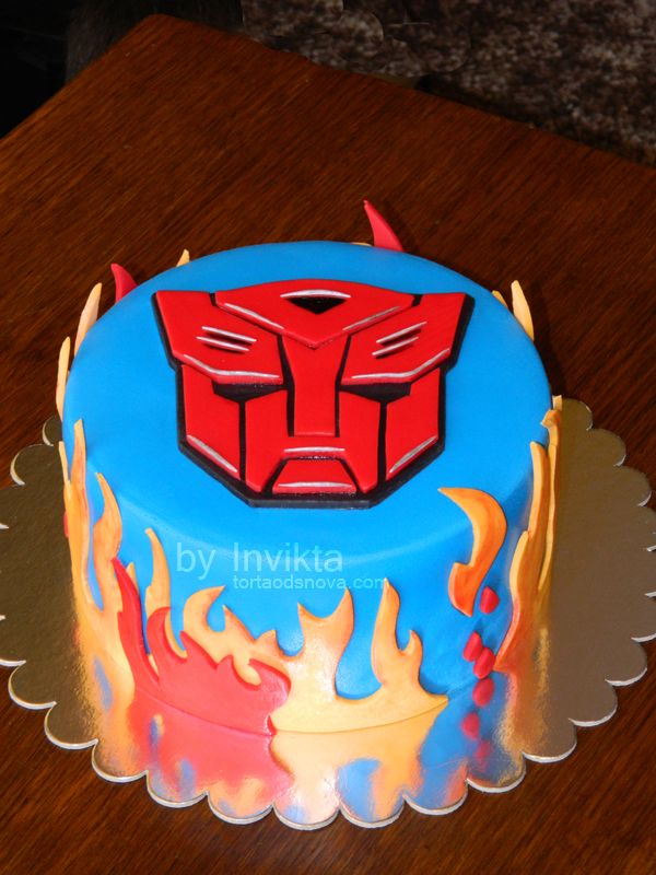 Transformers Birthday Cake