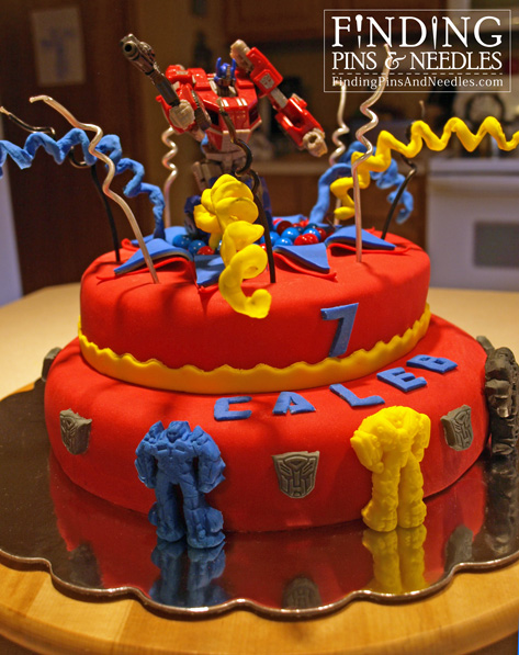 Transformers Birthday Cake