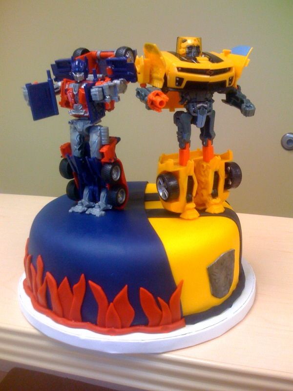 Transformers Birthday Cake Transformers Birthday Cake