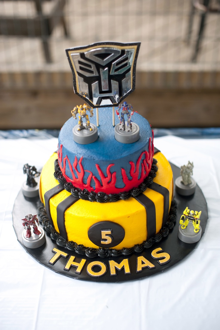 Transformers Birthday Party Cake Transformers Birthday Party Cake