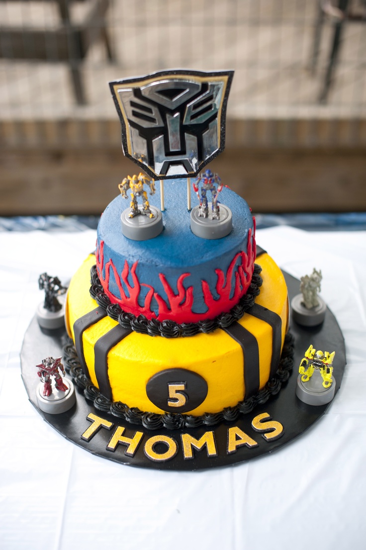 Transformers Birthday Party Cake