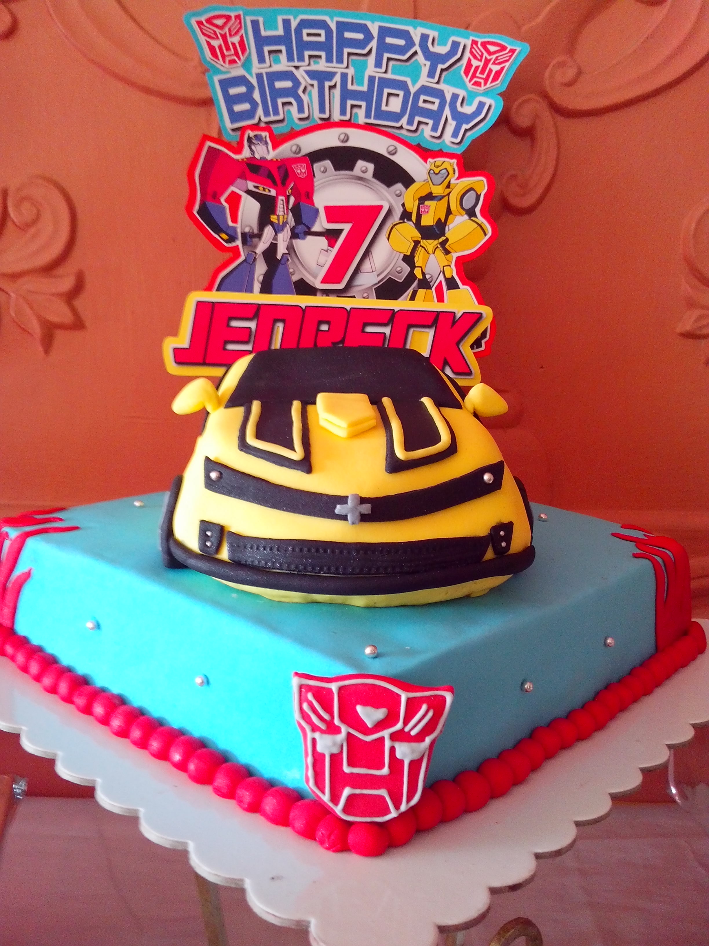 Transformers Birthday Party Cake