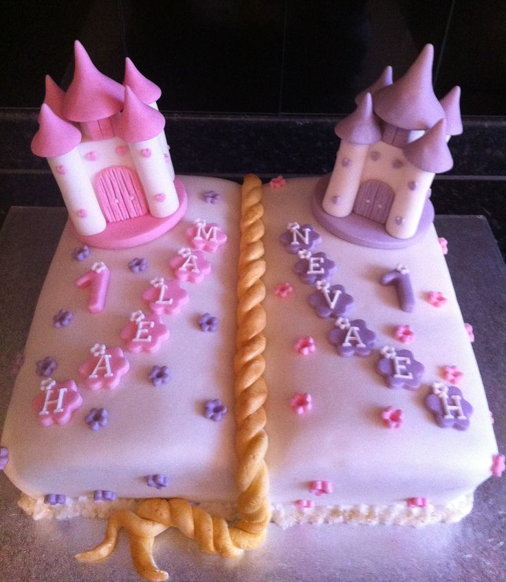 Twin Girl Birthday Cakes Twin Girl Birthday Cakes