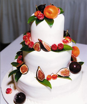 Wedding Cake with Fruits & Flowers Wedding Cake with Fruits & Flowers
