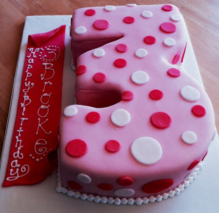 3 Year Old Birthday Cake