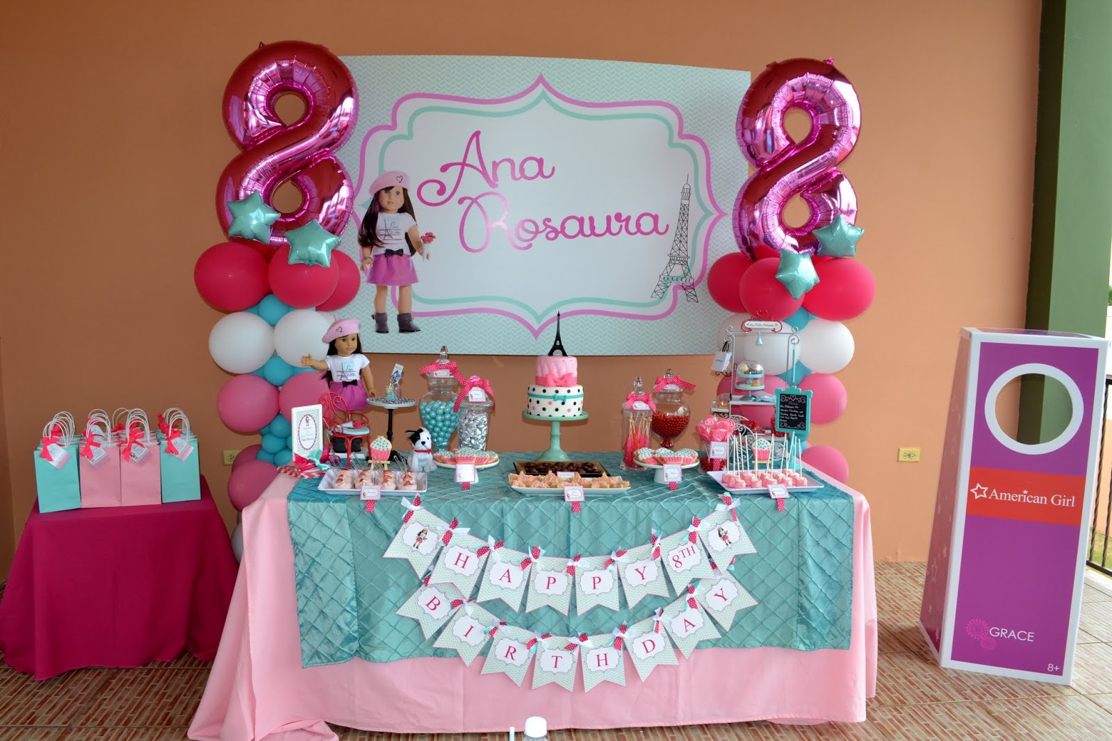 6 American Girl Cupcakes Photo American Girl Doll Birthday Party