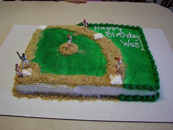 11 softball diamond cakes